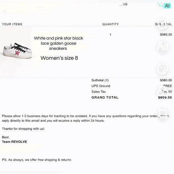 golden goose sneakers - Picture 6 of 6